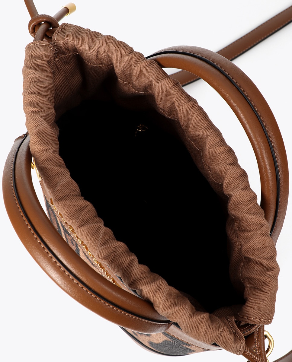 Bolso de hombro bombonera animal print - Lola Casademunt - Acacia / Marrón Acacia / Marrón-5