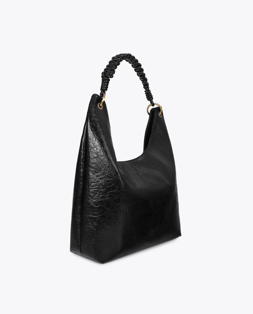 Imagen 2 de Shopper con detalle de asa trenzada - Lola Casademunt - Negro Negro