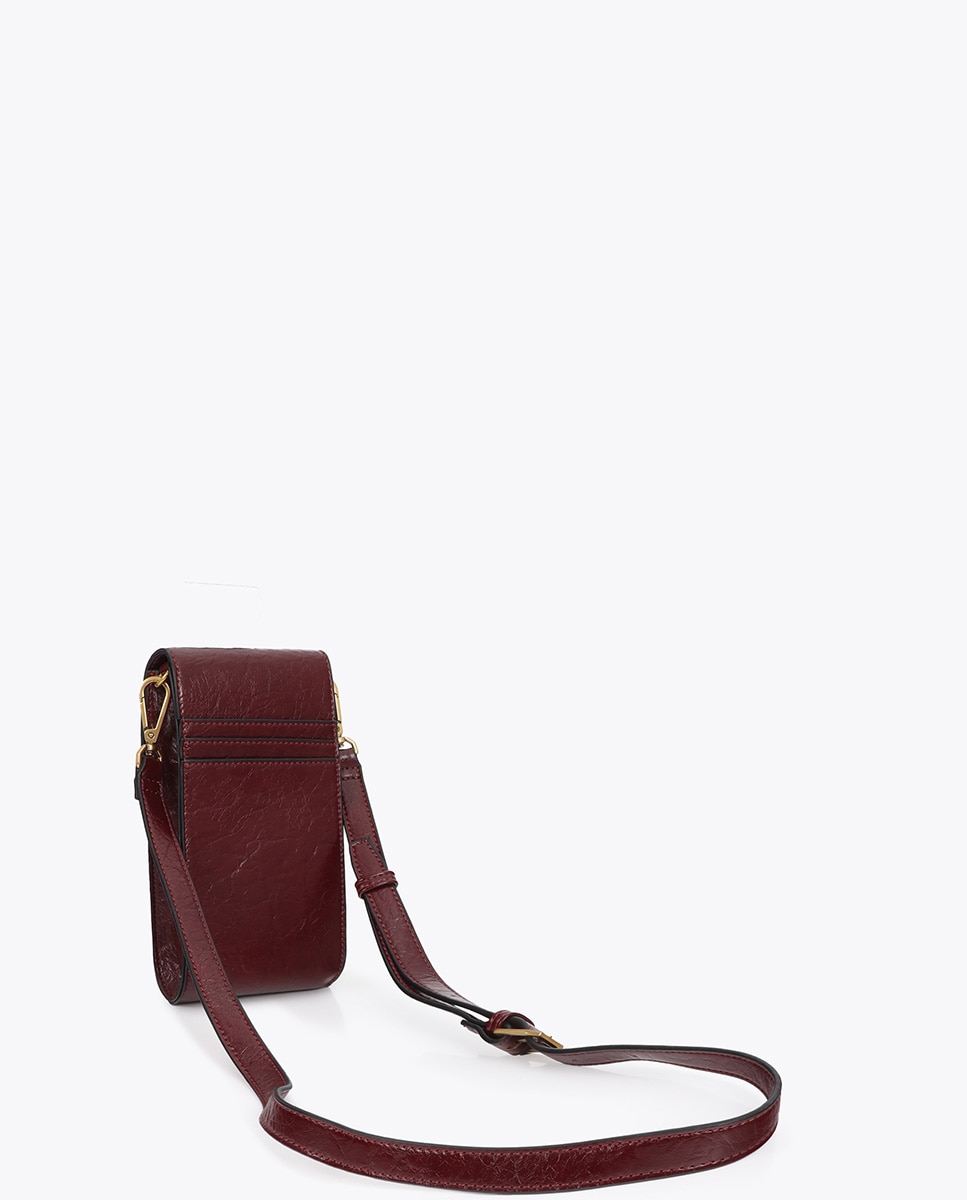 Bolso para móvil efecto cocodrilo - Lola Casademunt - Rojo Rojo-2