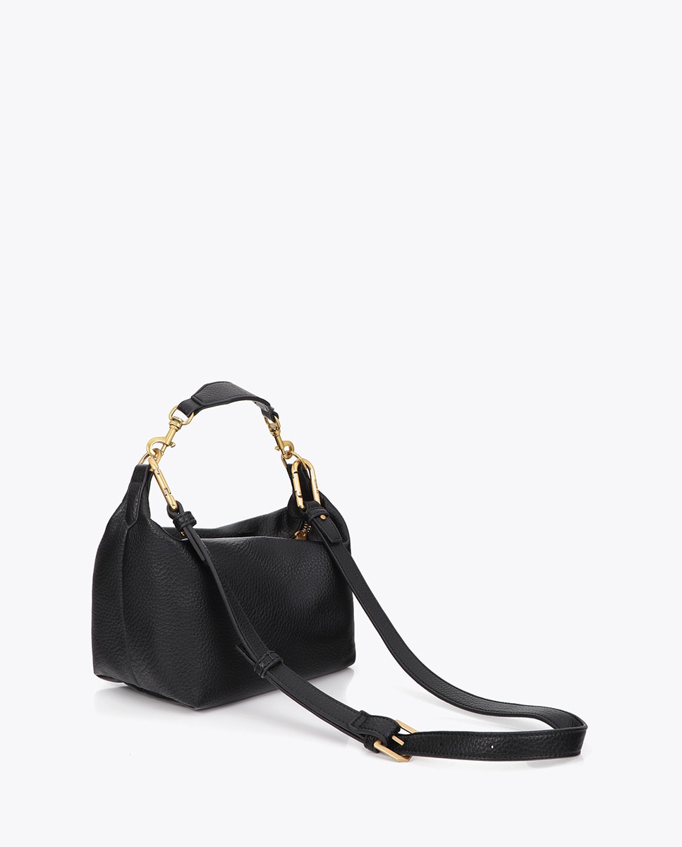 Bandolera pequeña aplique metálico leopardo - Lola Casademunt - Negro Negro-4
