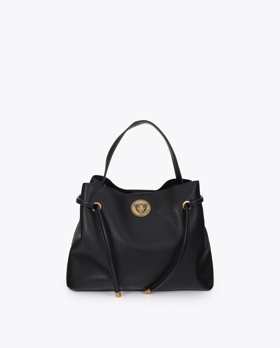 Shopper pequeño aplique metálico leopardo - Lola Casademunt - Negro Negro-1