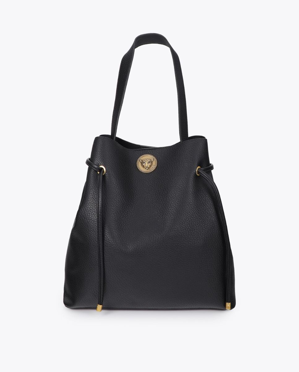 Shopper aplique metálico leopardo - Lola Casademunt - Negro Negro-1