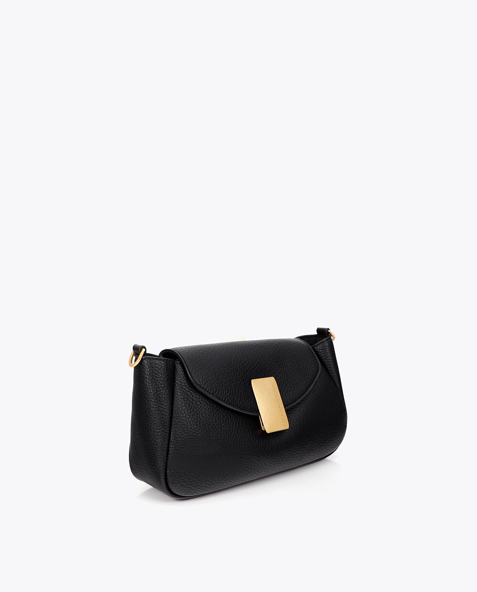 Bandolera efecto piel detalle cierre metálico - Lola Casademunt - Negro Negro-3