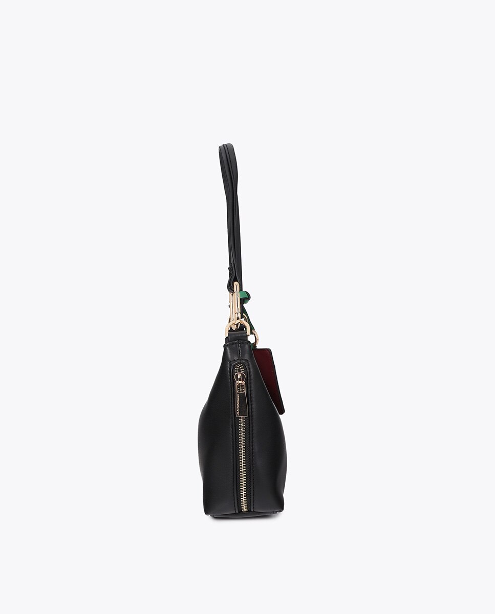 Bandolera efecto piel con colgante a contraste - Lola Casademunt - Negro Negro-2