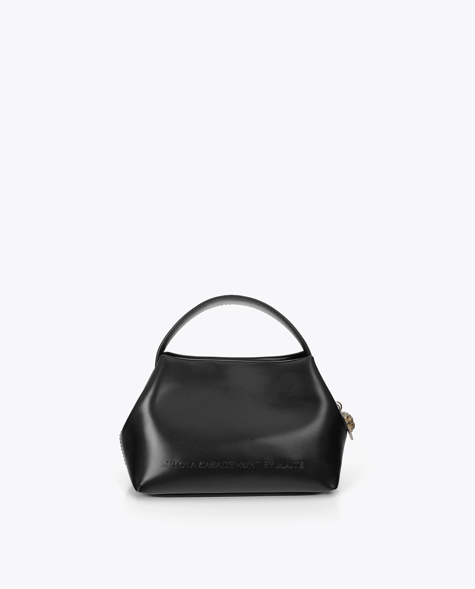 Bandolera pequeña efecto piel - Lola Casademunt - Negro Negro-1