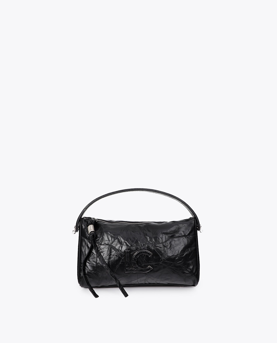 Bandolera efecto piel arrugada - Lola Casademunt - Negro Negro-1