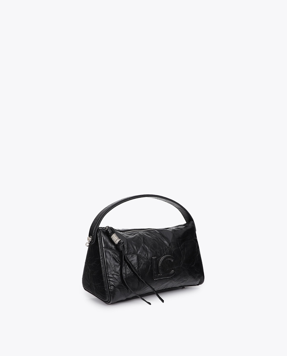 Bandolera efecto piel arrugada - Lola Casademunt - Negro Negro-3