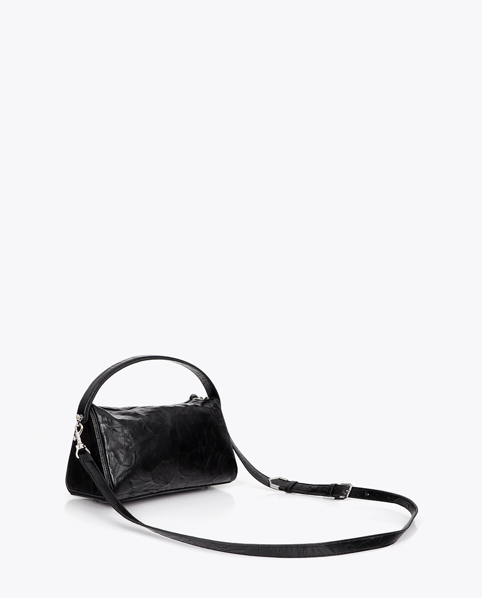 Bandolera efecto piel arrugada - Lola Casademunt - Negro Negro-4