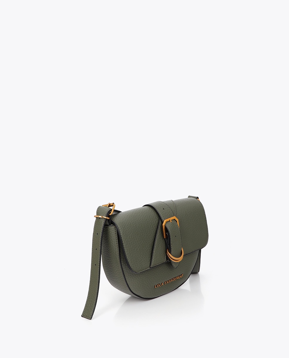 Bolso cruzado con detalle de cinturón - Lola Casademunt - Verde militar Verde militar-3