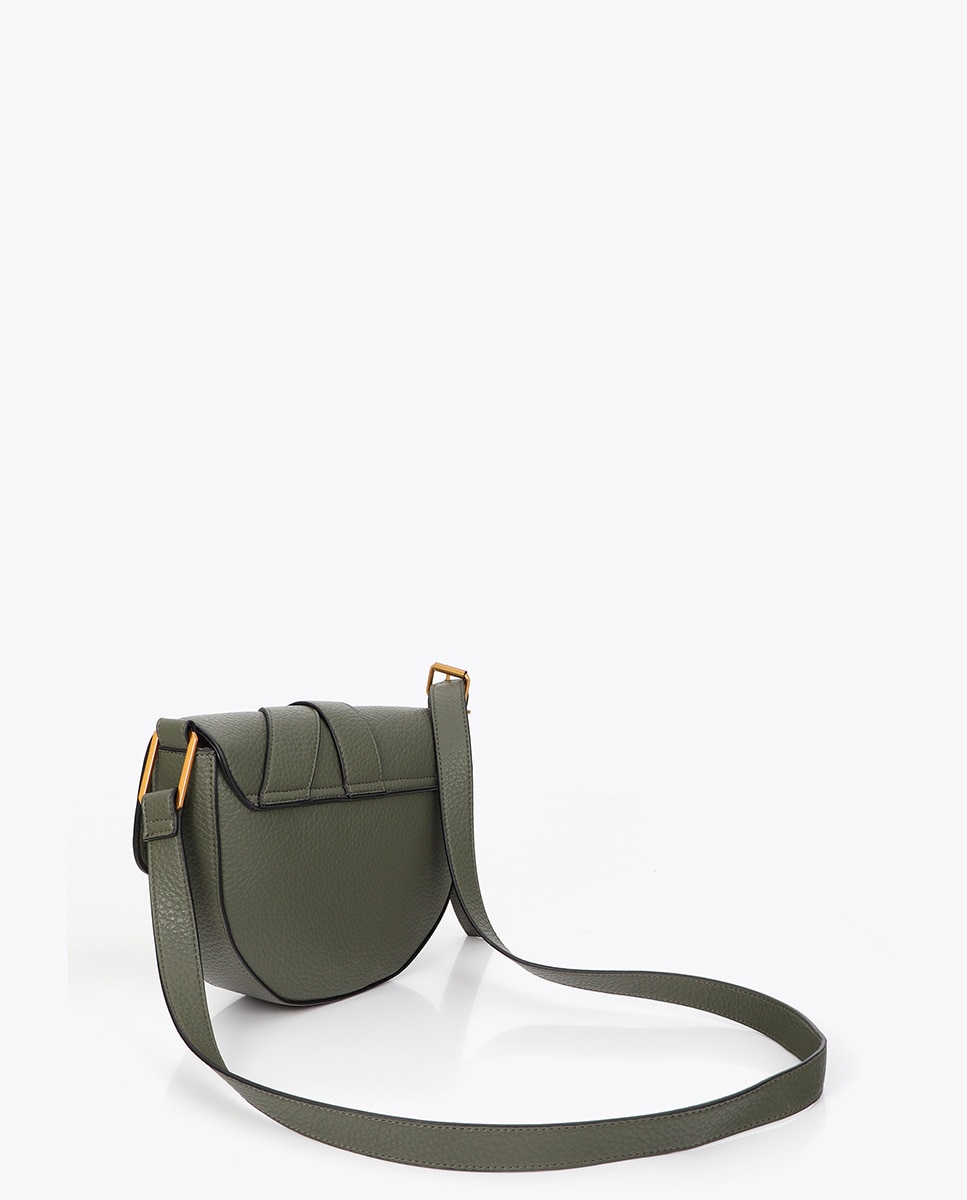 Bolso cruzado con detalle de cinturón - Lola Casademunt - Verde militar Verde militar-4