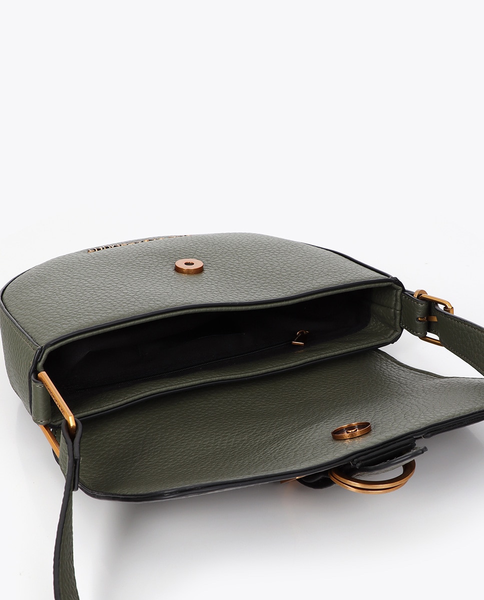 Bolso cruzado con detalle de cinturón - Lola Casademunt - Verde militar Verde militar-5