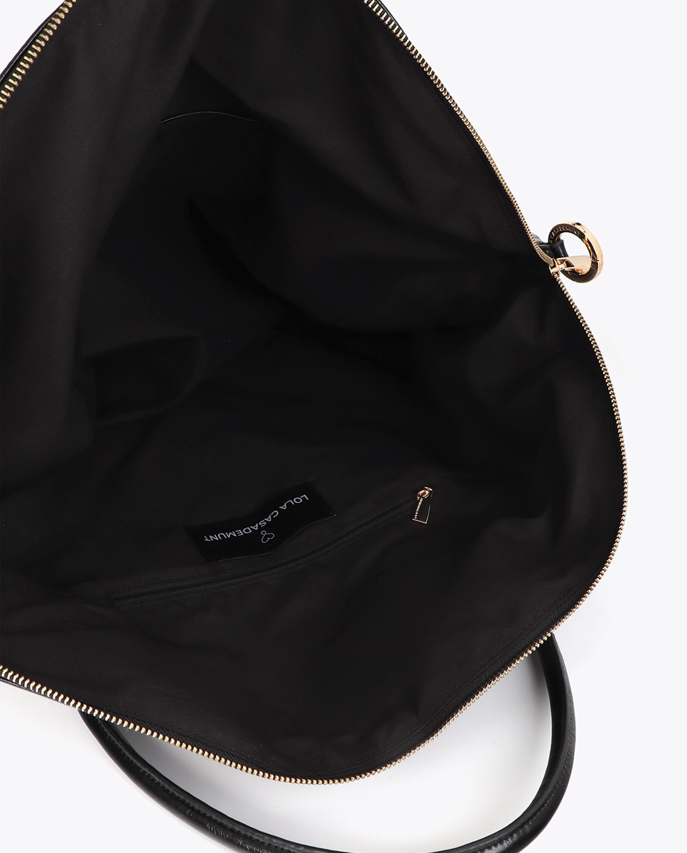 Bolso de hombro weekend efecto piel - Lola Casademunt - Negro Negro-5