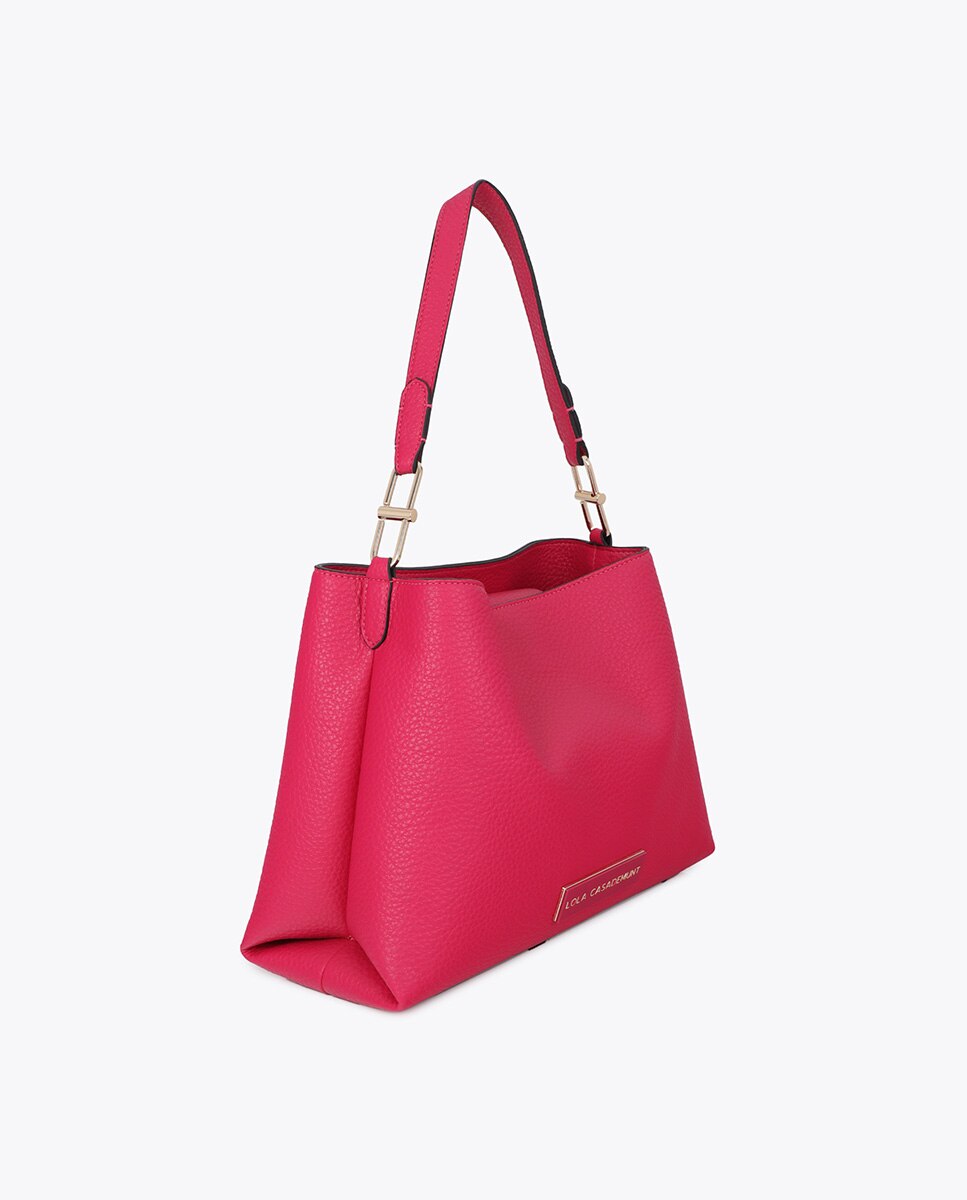 Shopper de efecto cuero - Lola Casademunt - Fucsia Fucsia-3