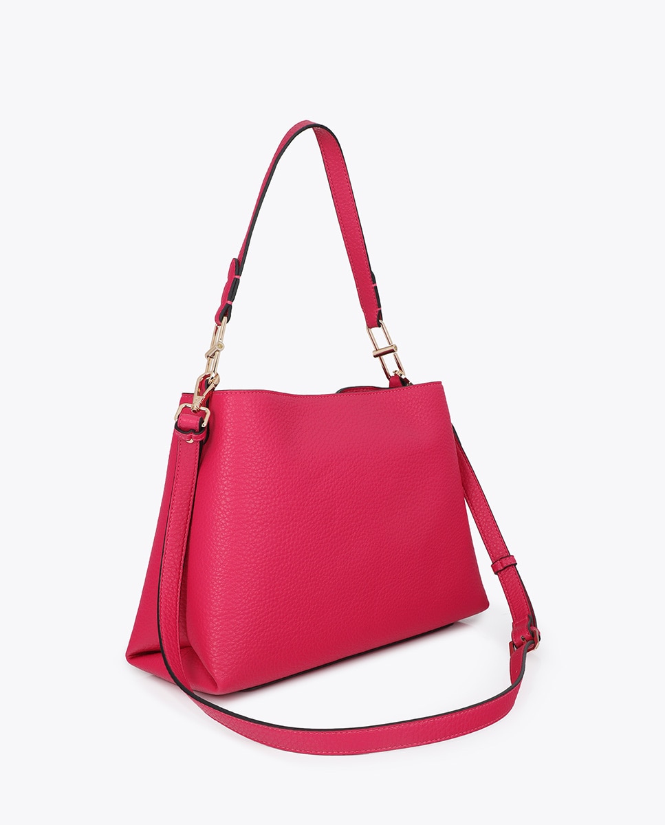 Shopper de efecto cuero - Lola Casademunt - Fucsia Fucsia-4