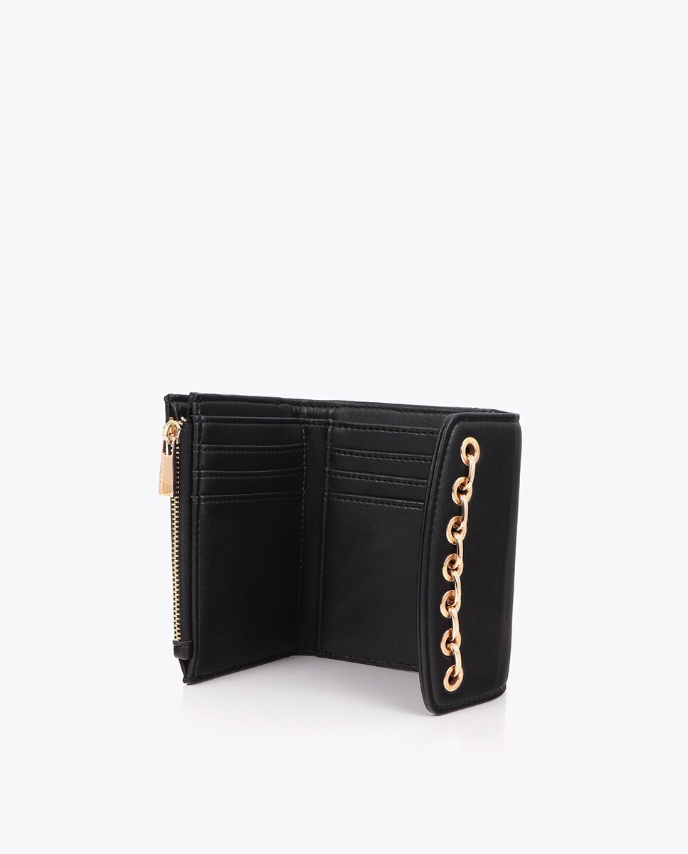 Monedero efecto piel con ojales - Lola Casademunt - Negro Negro-4