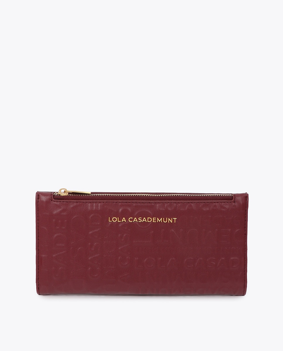 Billetera básica monograma - Lola Casademunt - Burdeos Burdeos-1