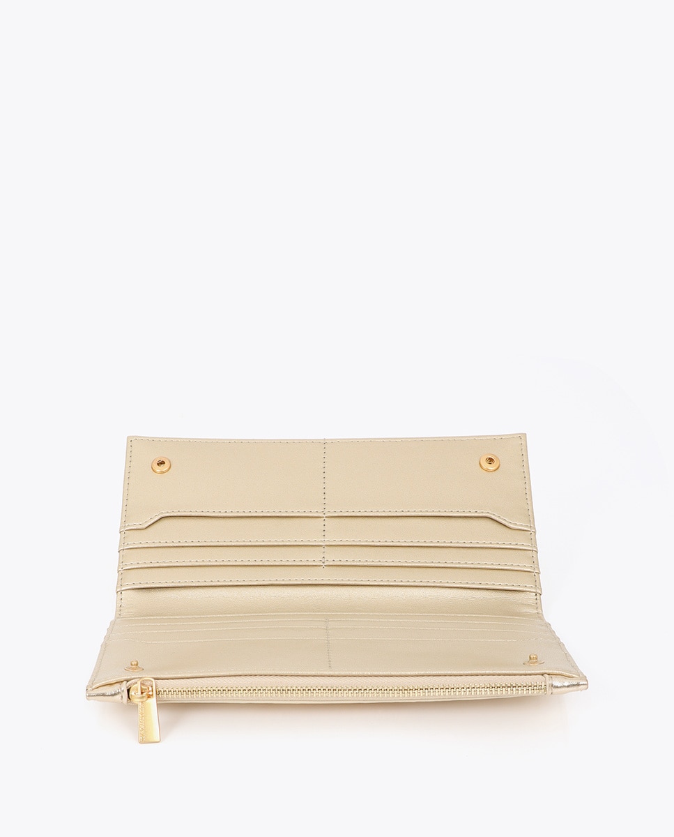 Billetera básica monograma - Lola Casademunt - Oro Oro-5