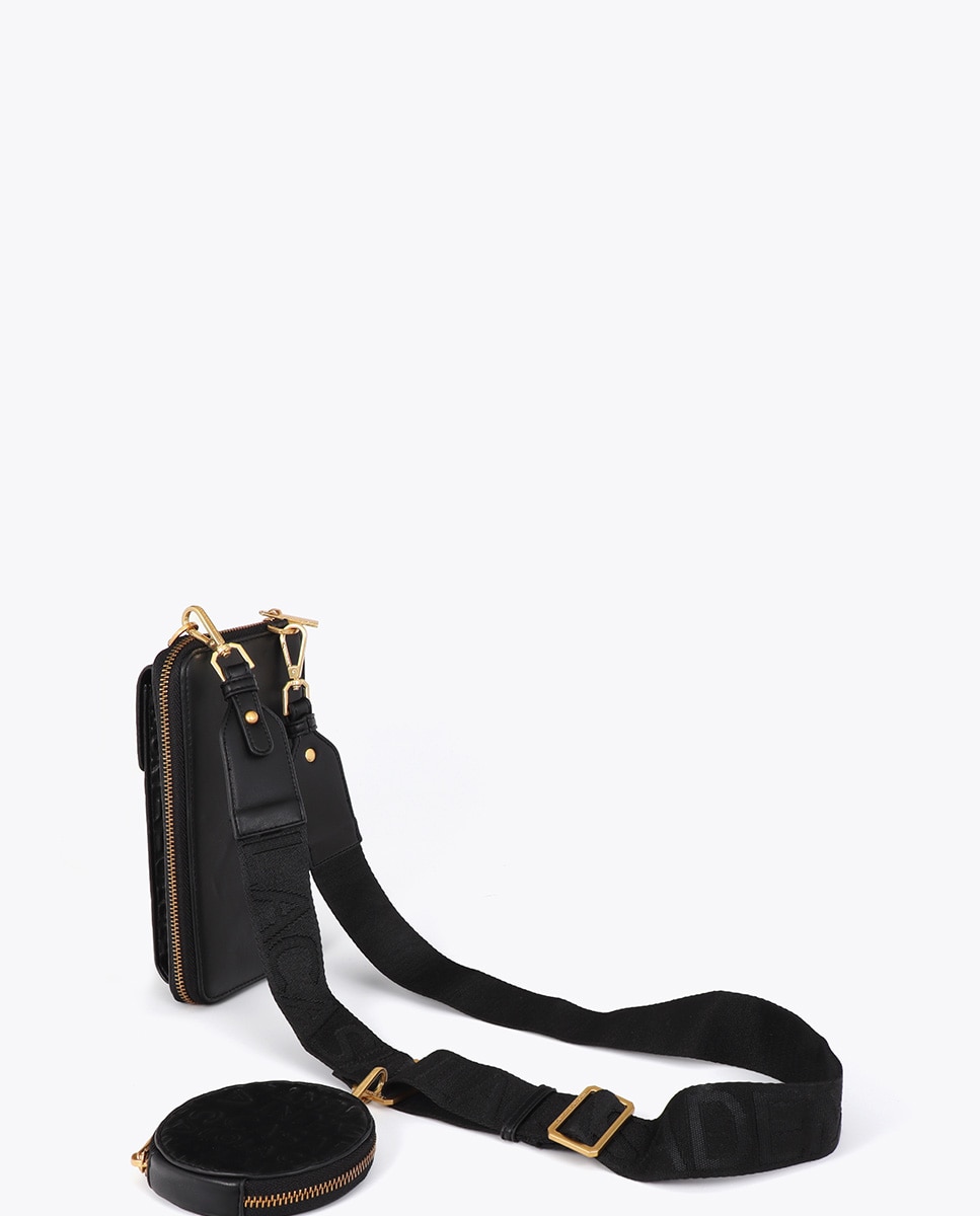 Bolso para móvil logo pespunte - Lola Casademunt - Negro Negro-2