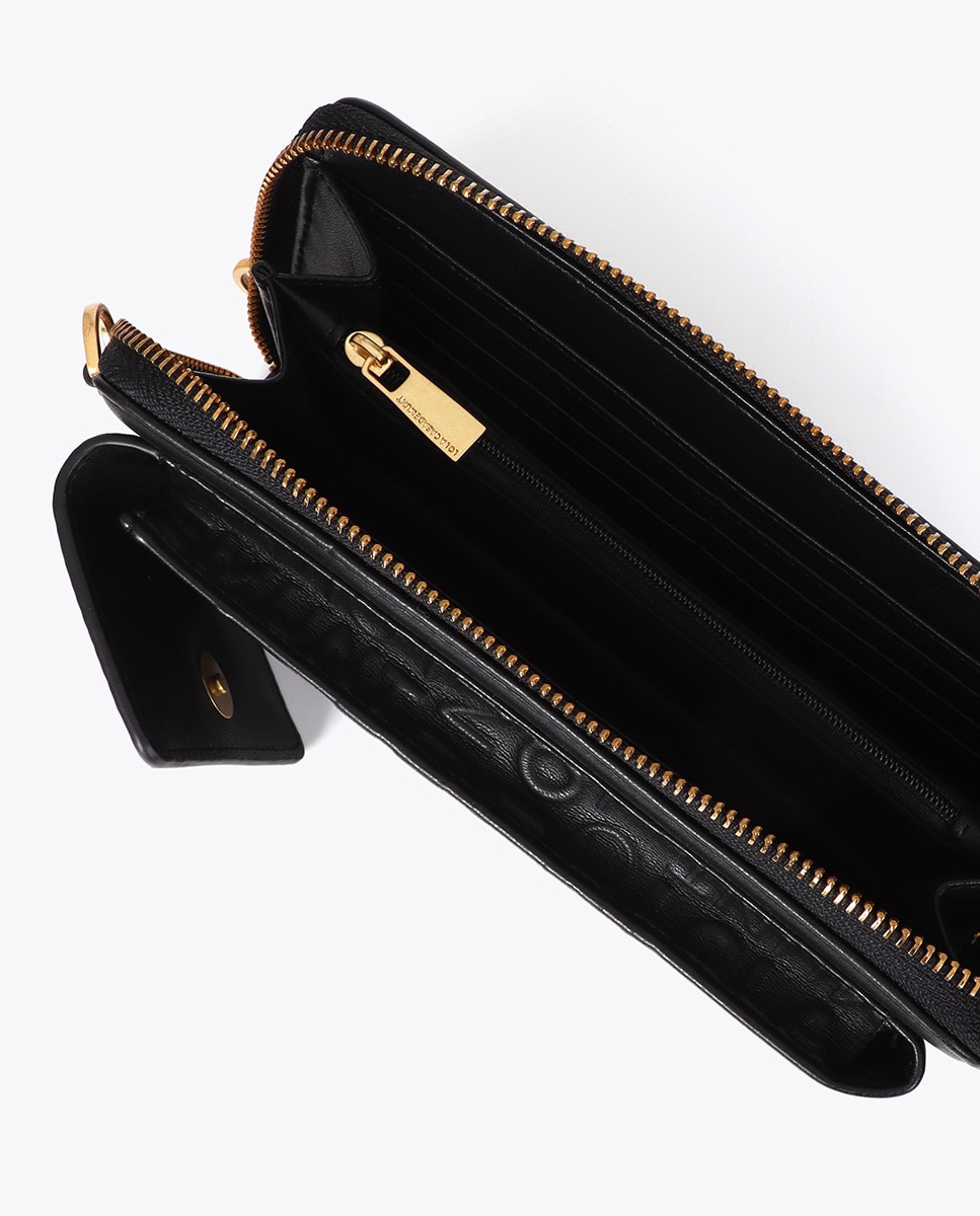 Bolso para móvil logo pespunte - Lola Casademunt - Negro Negro-4