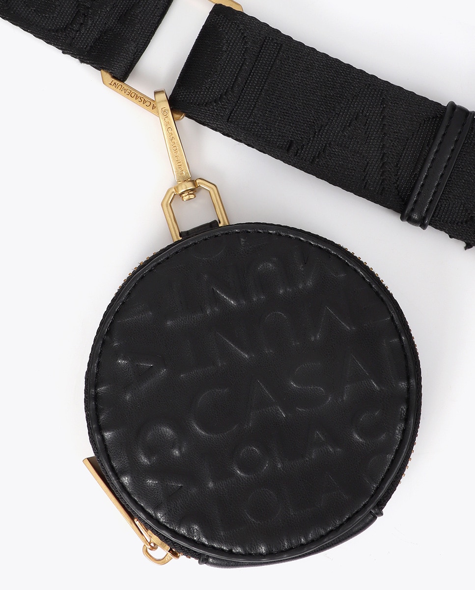 Bolso para móvil logo pespunte - Lola Casademunt - Negro Negro-5