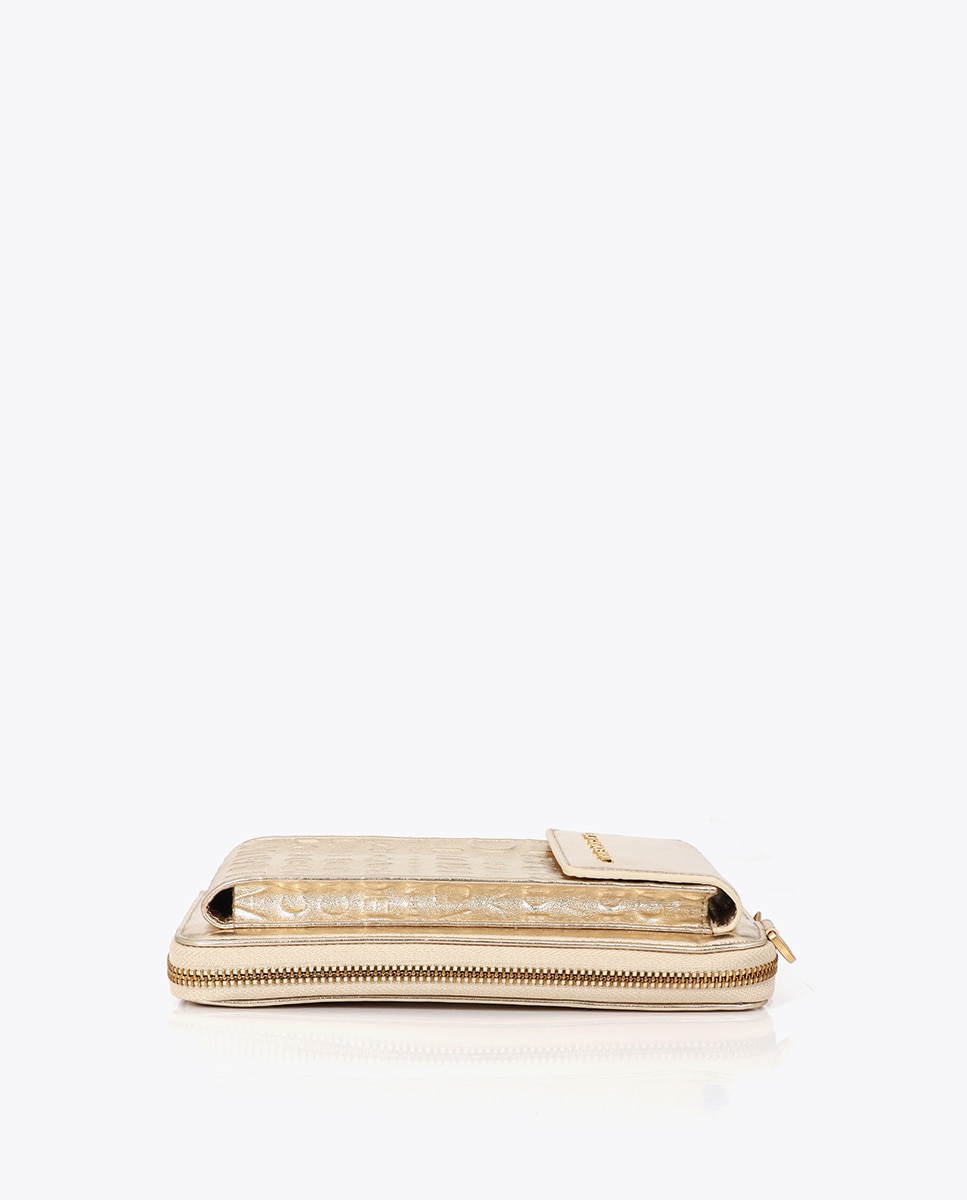 Bolso para móvil logo pespunte - Lola Casademunt - Oro Oro-3