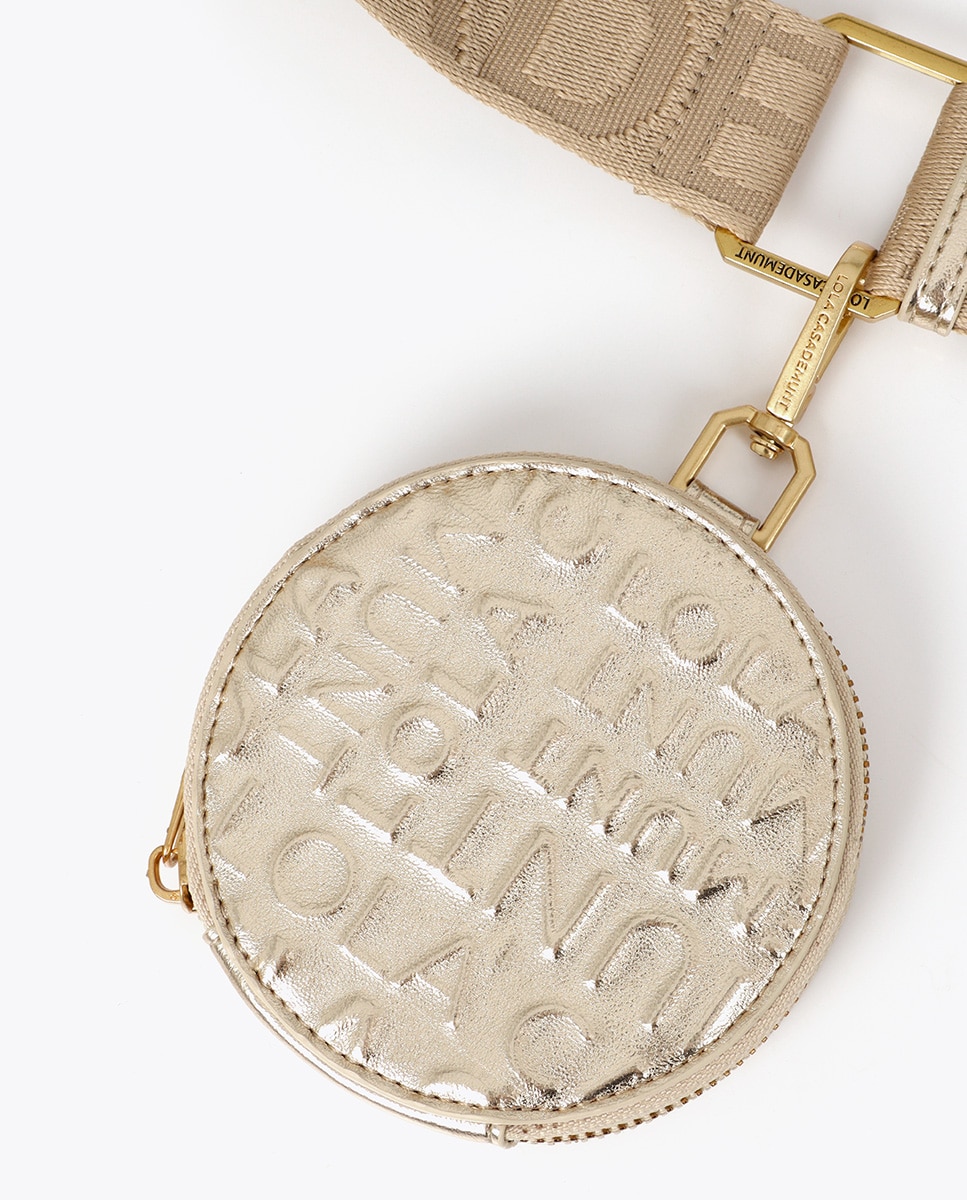 Bolso para móvil logo pespunte - Lola Casademunt - Oro Oro-5
