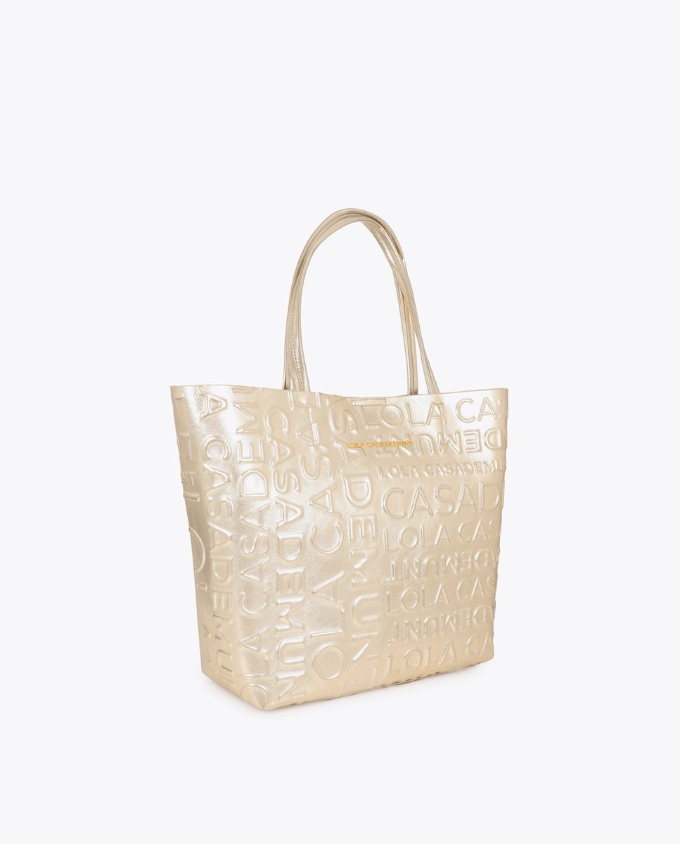 Shopper básico monograma - Lola Casademunt - Oro Oro-3