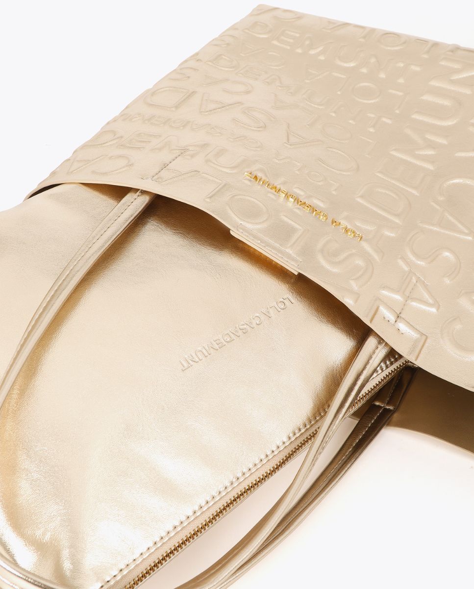 Shopper básico monograma - Lola Casademunt - Oro Oro-5