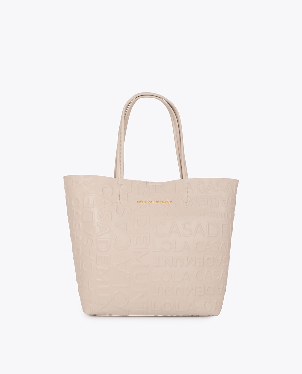 Shopper básico monograma - Lola Casademunt - Blanco Blanco-1