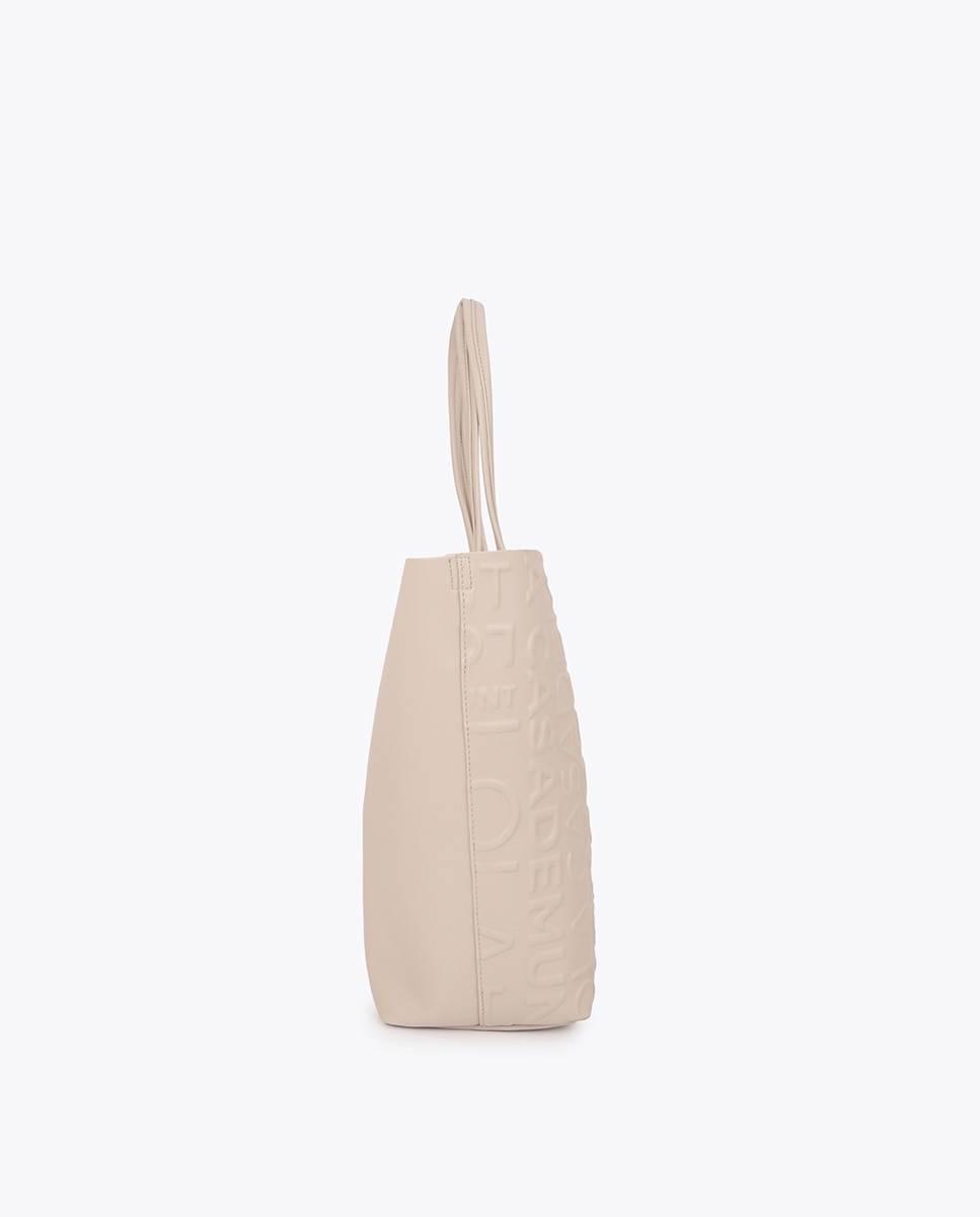 Shopper básico monograma - Lola Casademunt - Blanco Blanco-2