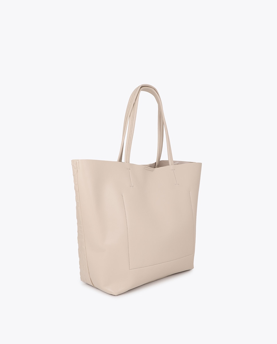 Shopper básico monograma - Lola Casademunt - Blanco Blanco-4