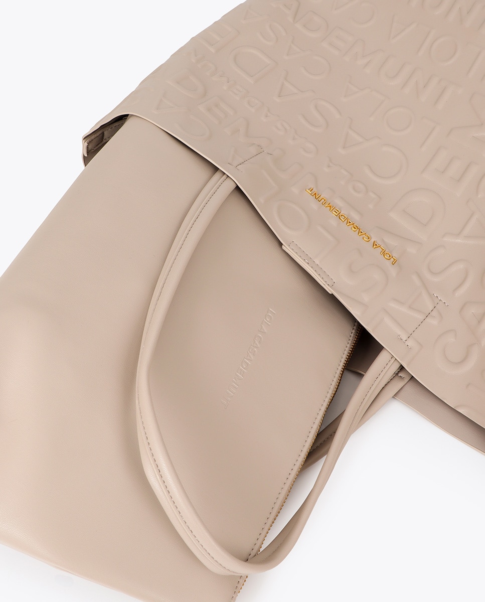 Shopper básico monograma - Lola Casademunt - Blanco Blanco-5