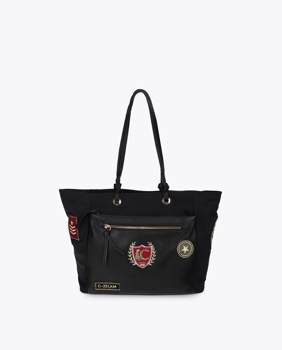 Shopper nylon con parches - Lola Casademunt - Negro Negro-4
