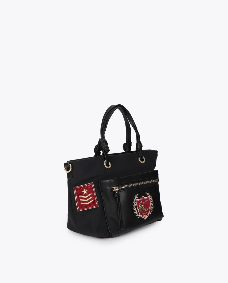 Bandolera nylon con parches - Lola Casademunt - Negro Negro-1