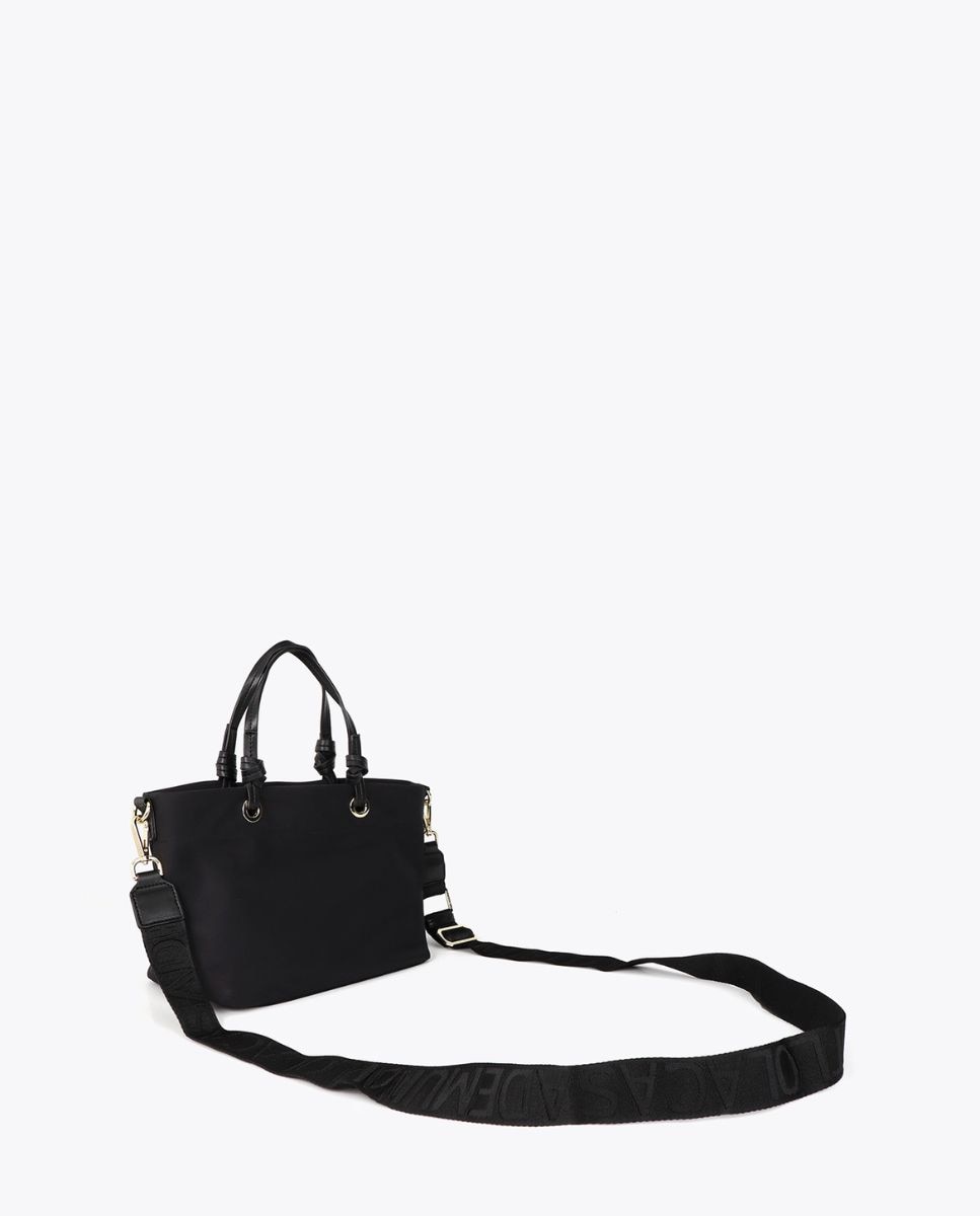 Bandolera nylon con parches - Lola Casademunt - Negro Negro-2