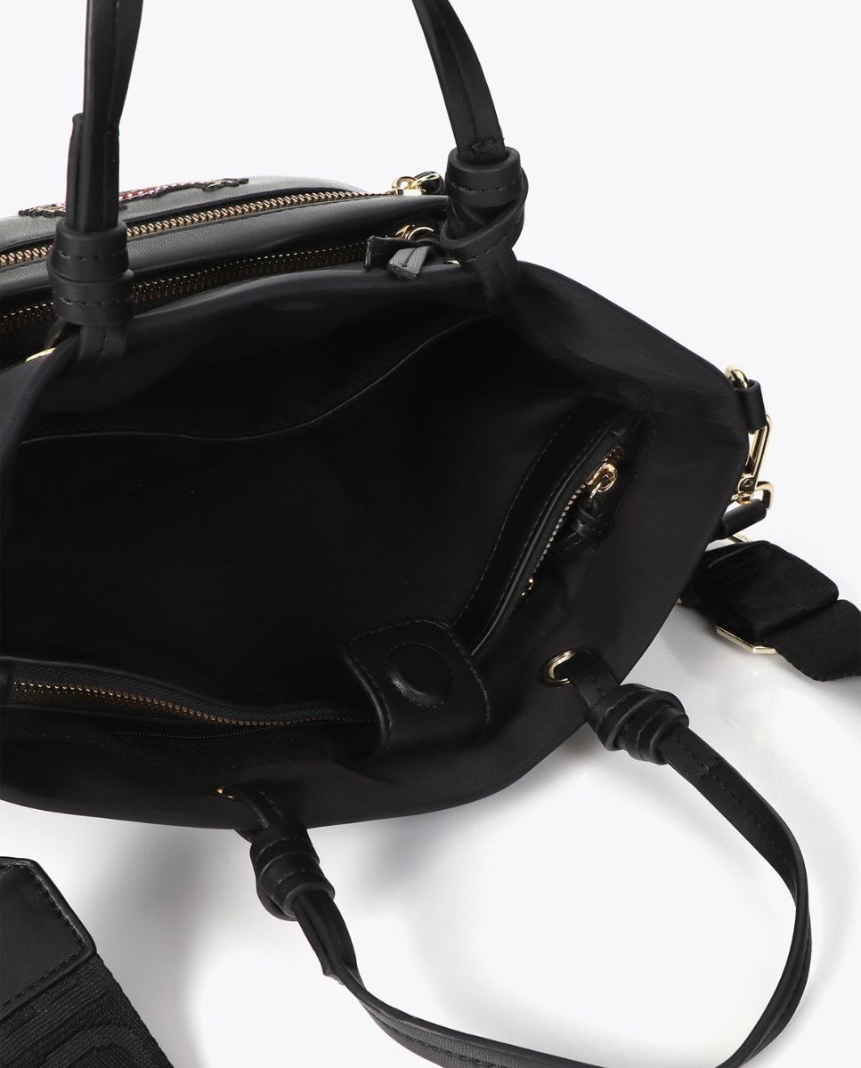Bandolera nylon con parches - Lola Casademunt - Negro Negro-4