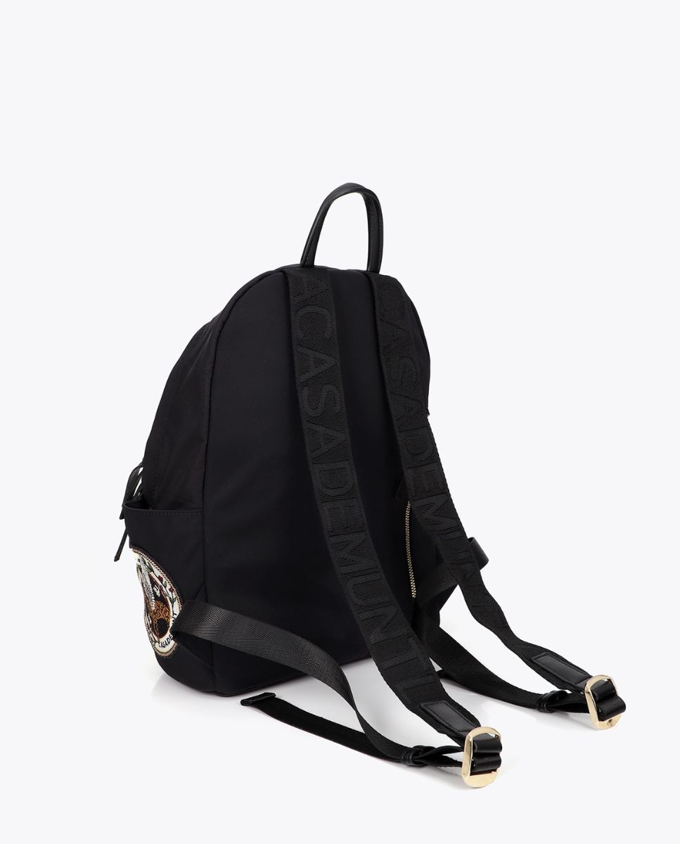 Mochila nylon con parches - Lola Casademunt - Negro Negro-4