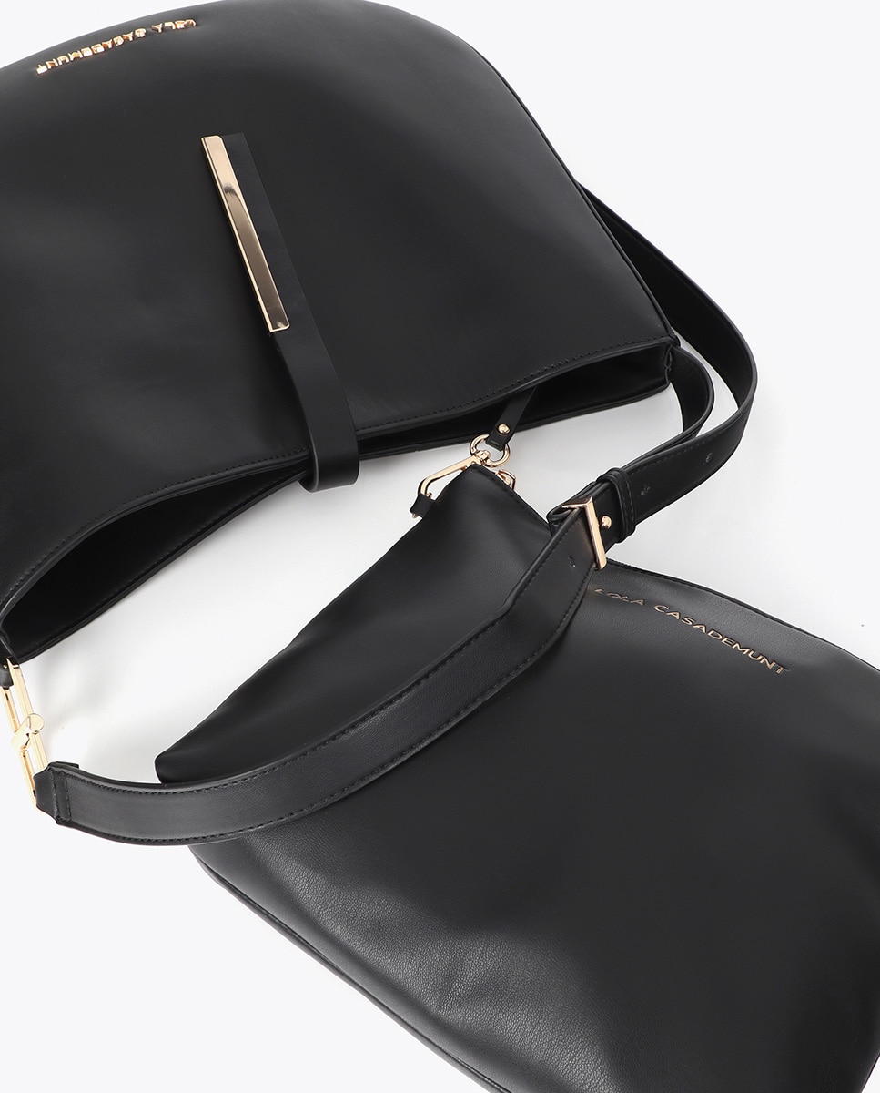 Shopper aplique metálico - Lola Casademunt - Negro Negro-5