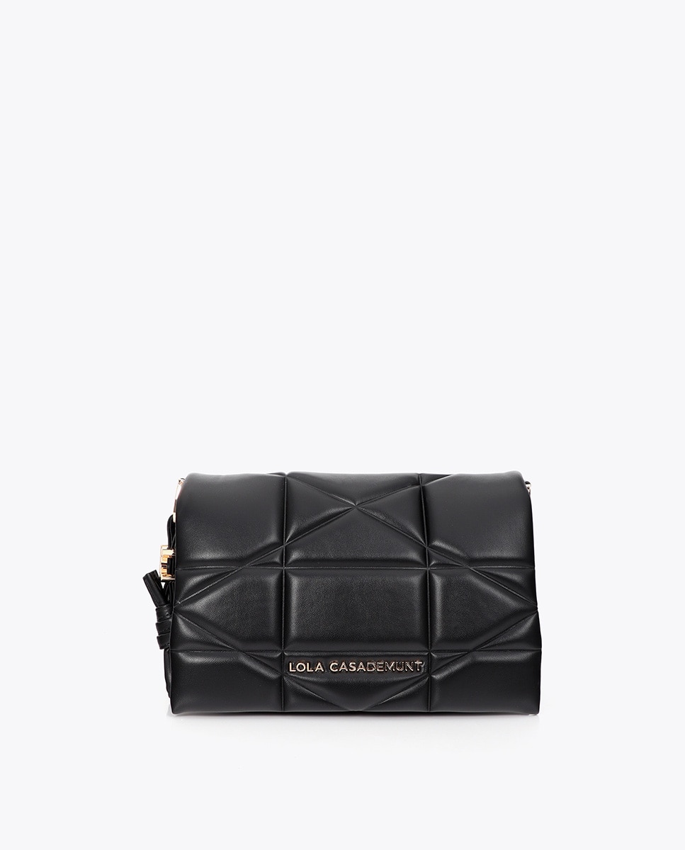 Bandolera acolchada detalle lc metálica - Lola Casademunt - Negro Negro-1