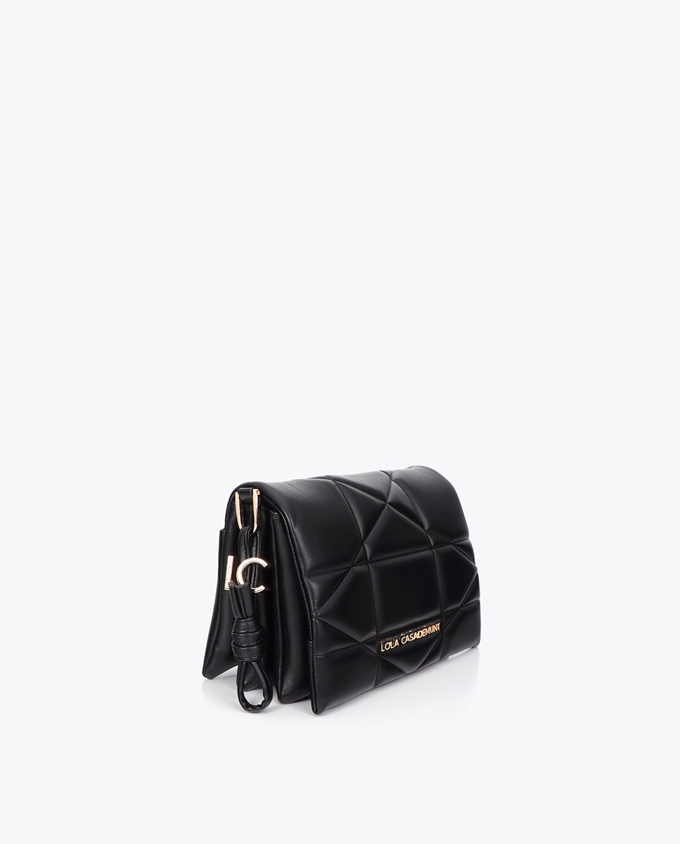 Bandolera acolchada detalle lc metálica - Lola Casademunt - Negro Negro-3