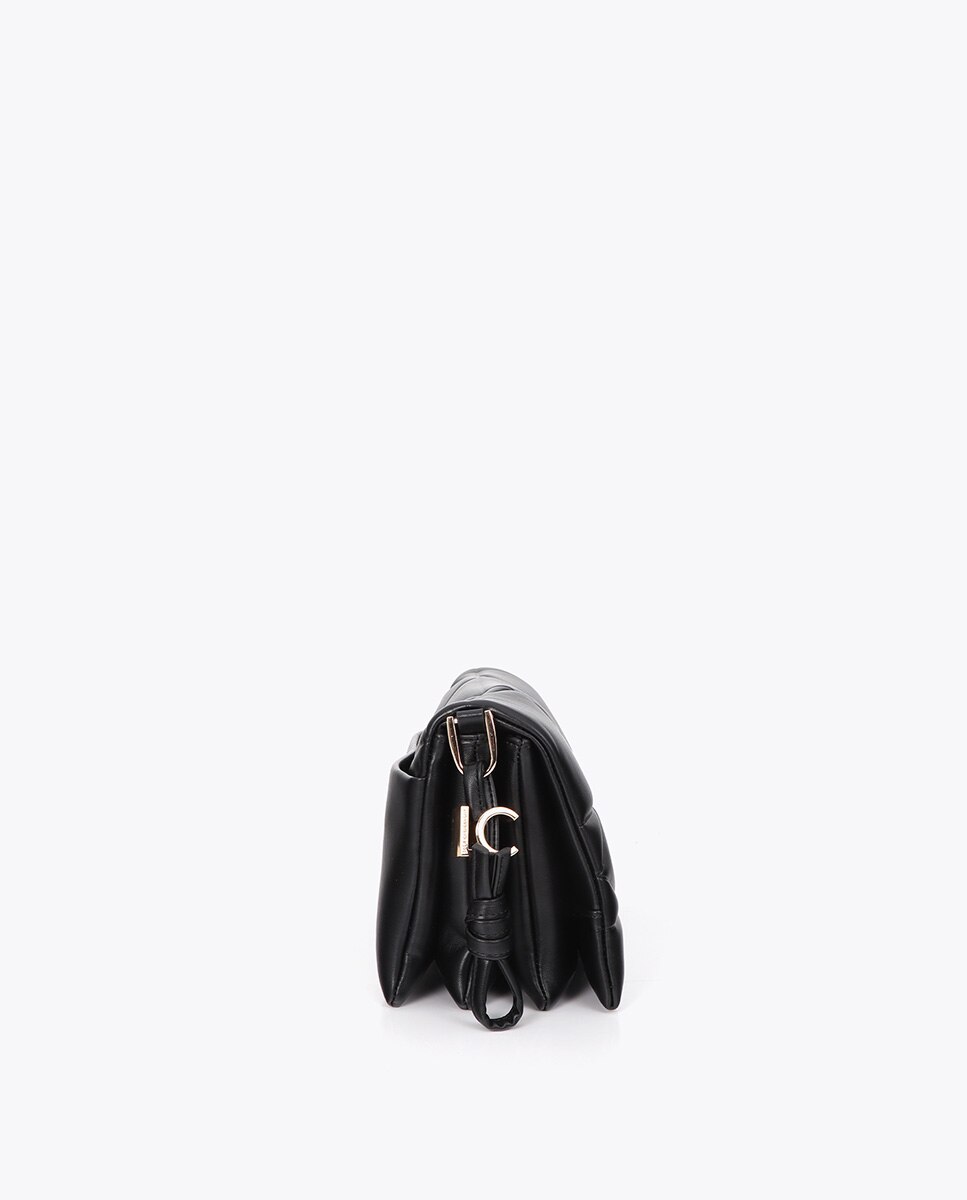 Bandolera acolchada detalle lc metálica - Lola Casademunt - Negro Negro-2