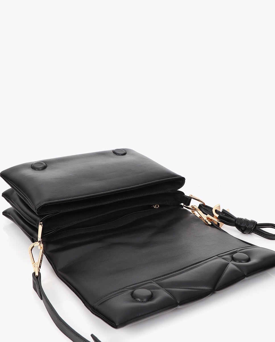 Bandolera acolchada detalle lc metálica - Lola Casademunt - Negro Negro-5