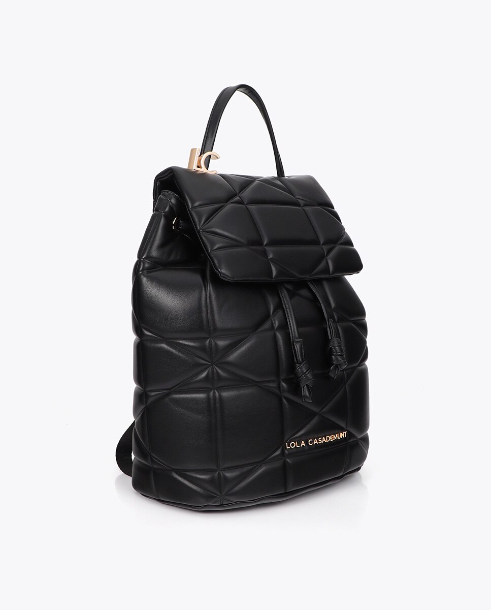 Mochila acolchada detalle lc metálica - Lola Casademunt - Negro Negro-3