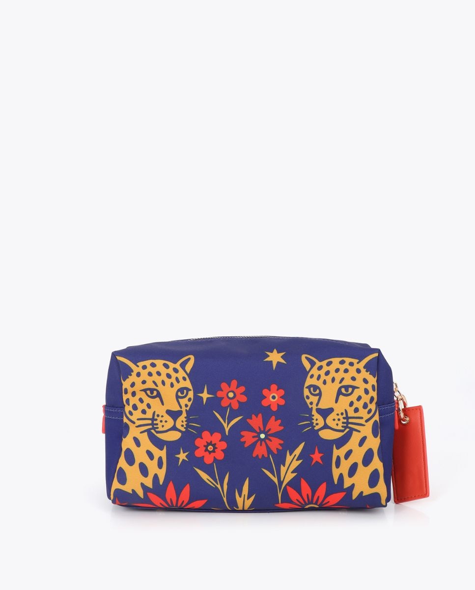 Neceser nylon estampado tigres - Lola Casademunt - Azul Cobalto Azul Cobalto-1