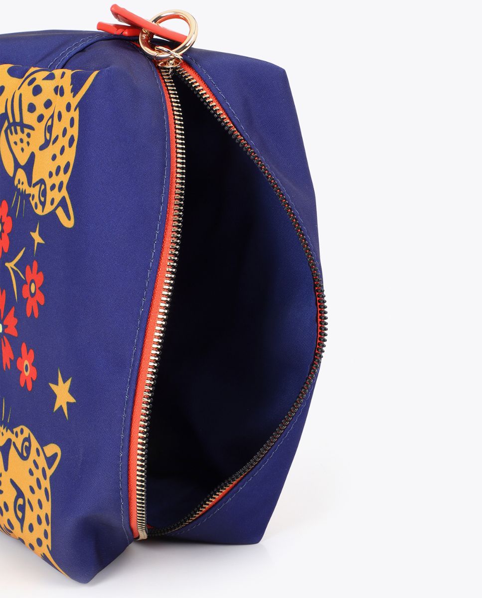 Neceser nylon estampado tigres - Lola Casademunt - Azul Cobalto Azul Cobalto-2