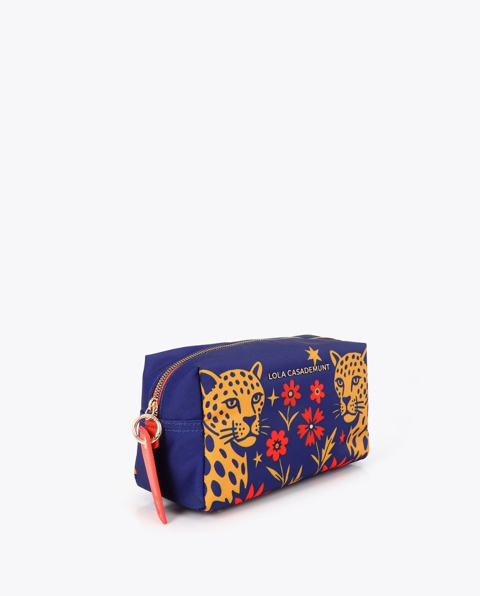 Neceser nylon estampado tigres - Lola Casademunt - Azul Cobalto Azul Cobalto-5