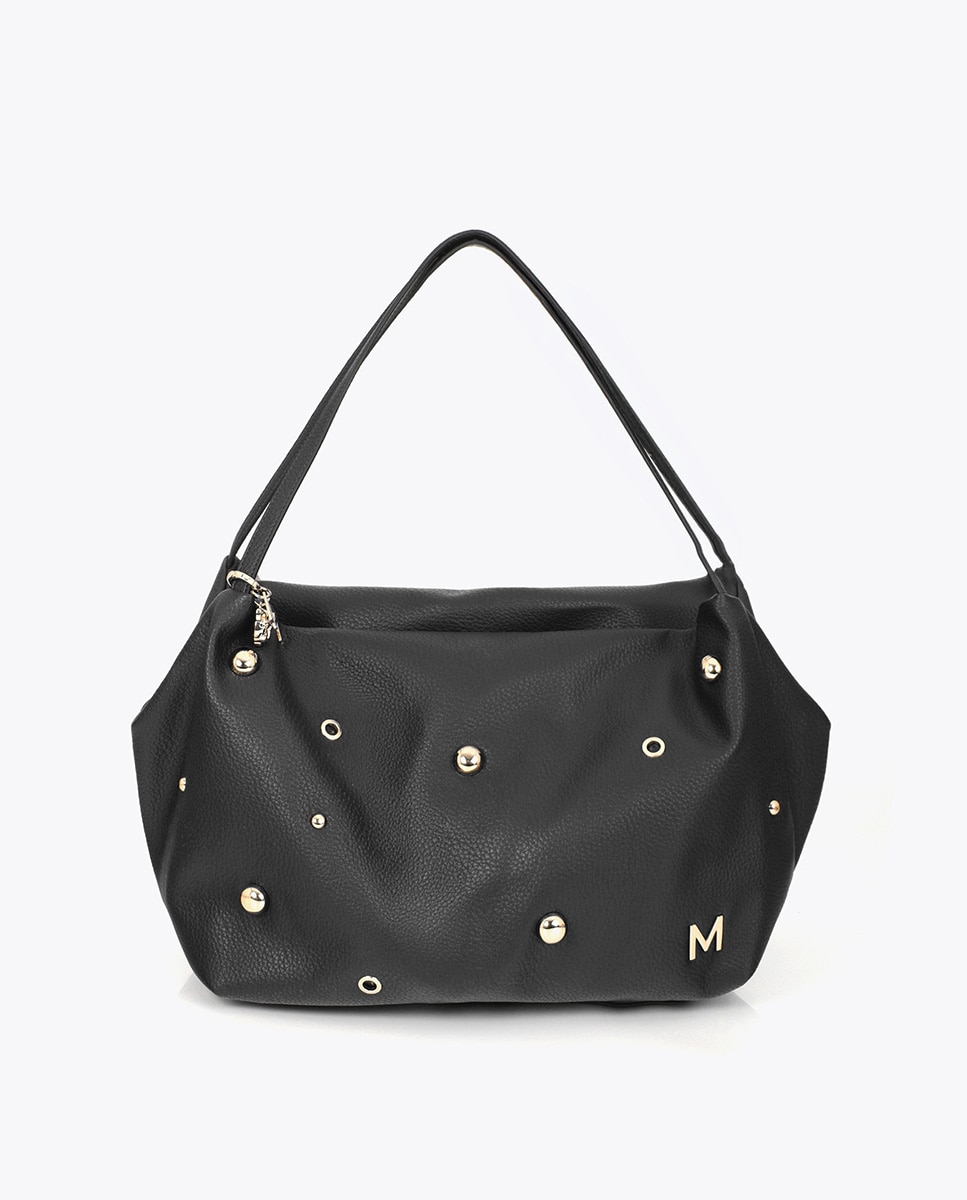 Shopper efecto piel multi tachas - Lola Casademunt - Negro Negro-1