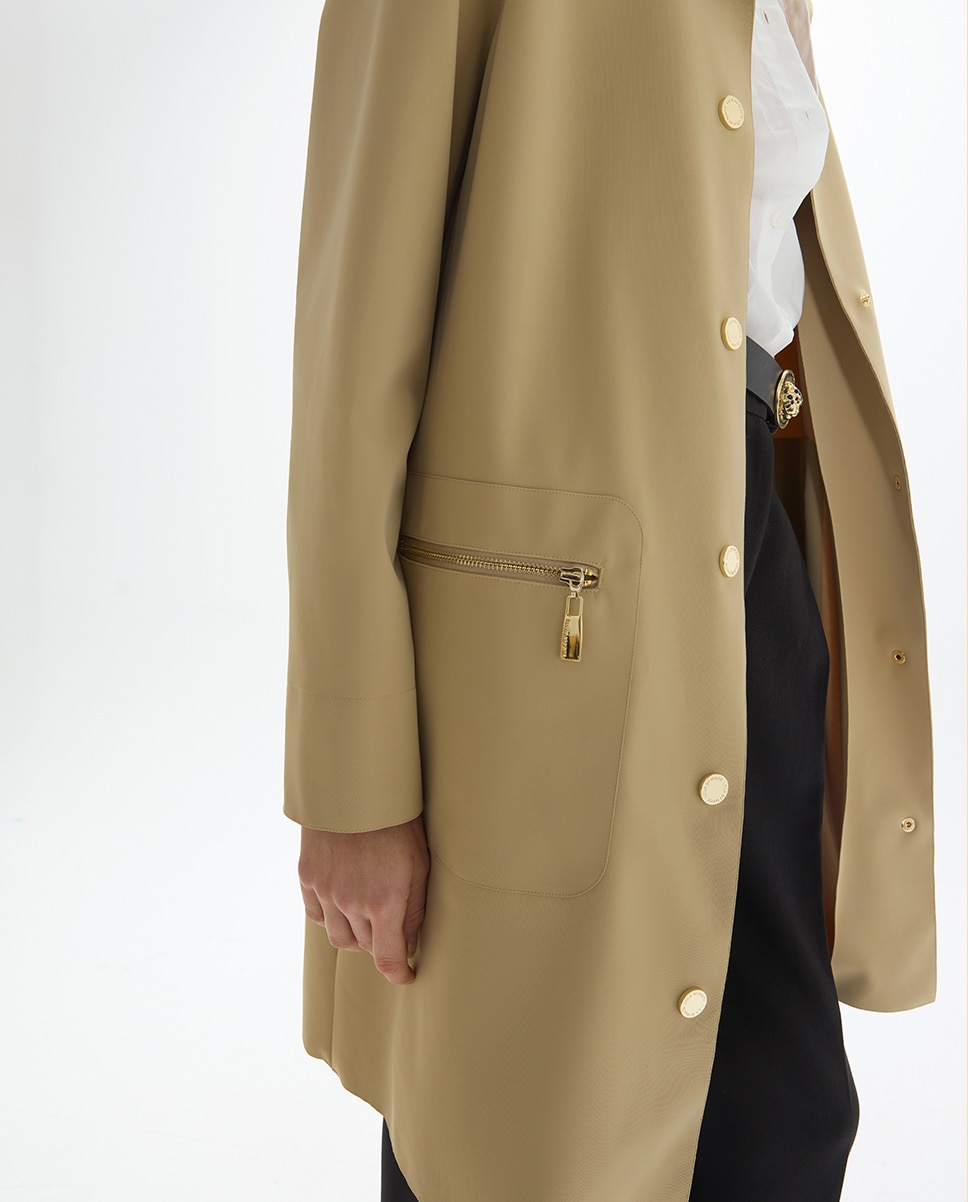 Gabardina de mujer técnica corte laser - Lola Casademunt - Beige Beige-4
