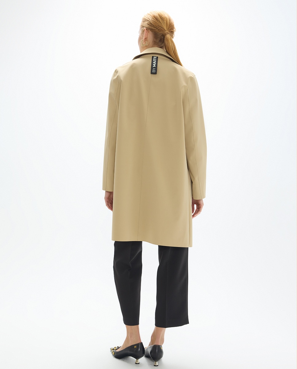 Gabardina de mujer técnica corte laser - Lola Casademunt - Beige Beige-5