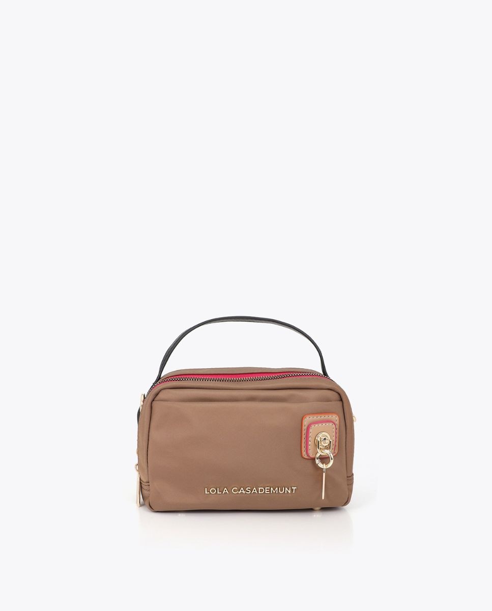Bandolera de nylon detalle charm - Lola Casademunt - Beige Beige-1